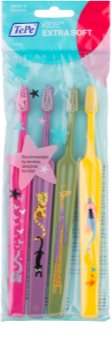 TePe Kids escovas de dentes para crianças extra macia 4 pcs