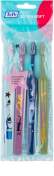 TePe Kids Extra Soft Toothbrushes for Kids, 4pcs