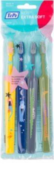 TePe Kids escovas de dentes para crianças extra macia 4 pcs