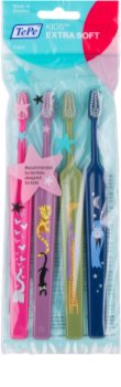 TePe Kids escovas de dentes para crianças extra macia 4 pcs