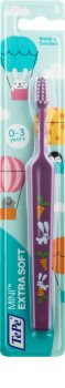 TePe Mini Illustration Toothbrush with Small Tapered Head for Kids Extra Soft