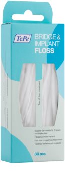 TePe Bridge & Implant Floss Spezial-Zahnseide zum Reinigen von Zahnersatz