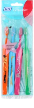 TePe Kids Zahnbürsten für Kinder extra soft 4 Stk.
