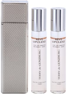 Terry de Gunzburg Reve Opulent parfémovaná voda pro ženy 2 x 8,5 ml (2x náplň s rozprašovačem) + kovové pouzdro