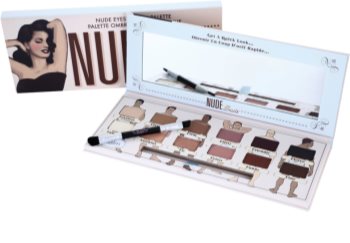 theBalm Nude Dude Palette mit Lidschatten mit Pinselchen