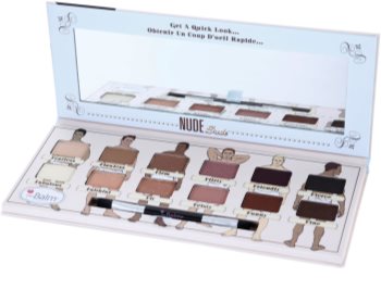 theBalm Nude Dude Palette mit Lidschatten mit Pinselchen