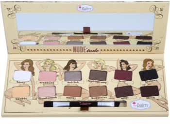 theBalm Nude Tude palette de fards à paupières avec pinceau