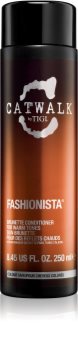 TIGI Catwalk Fashionista condicionador para cabelo com tons castanho quente