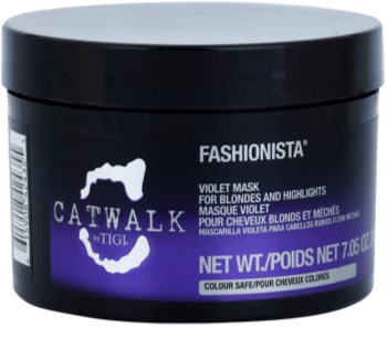 TIGI Catwalk Fashionista fialová maska pro blond a melírované vlasy