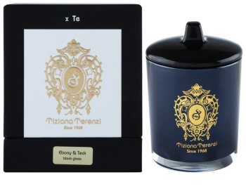 Tiziana Terenzi Ebony & Teck vela perfumada pequeño con tapa