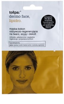 Tołpa Dermo Face Lipidro regenererende sheet mask voor Gezicht, Hals en Decolleté