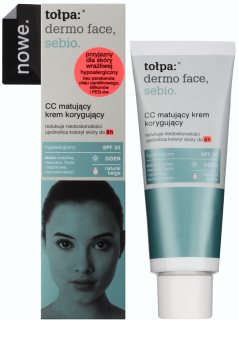 Tołpa Dermo Face Sebio crema CC matificante para pieles con imperfecciones SPF 30