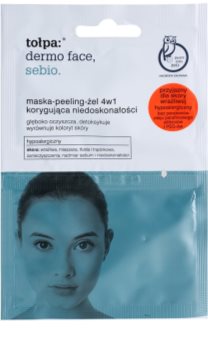 Tołpa Dermo Face Sebio mascarilla- exfoliante-gel 4en1 para pieles con imperfecciones