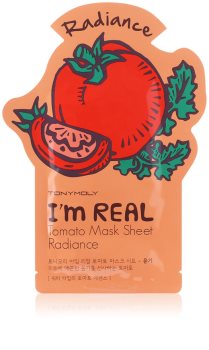 TONYMOLY I'm REAL Tomato vitalisierende textile Maske zum Aufhellen der Haut