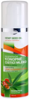 Topvet Hemp Seed Oil regenerační konopné čisticí mléko na tělo a obličej