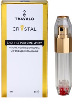 Travalo Crystal Gold plnitelný rozprašovač parfémů unisex 5 ml