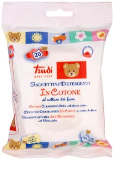 Trudi Baby Care salviette umidificanti detergenti in cotone al nettare dei fiori