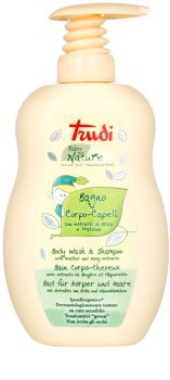 Trudi Baby Nature hypoalergenní dětské koupelové mléko a šampon s výtažky ze sedmikrásky a vřesu