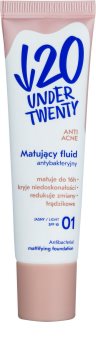 Under Twenty ANTI! ACNE тональний крем з матуючим ефектом SPF 10