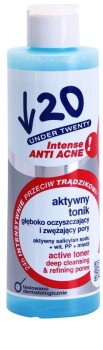 Under Twenty ANTI! ACNE INTENSE tónico de limpeza profunda para redução de poros