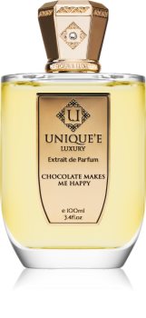 unique'e luxury chocolate makes me happy