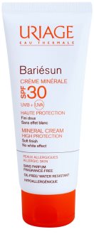 Uriage Bariésun Mineraal Beschermende Gezichts en Lichaams Crème SPF 30