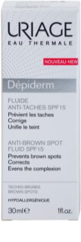 Uriage Dépiderm tekutina proti pigmentovým škvrnám SPF 15