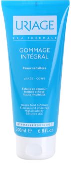 Uriage Hygiène gel de curatare exfoliant pentru piele sensibila