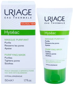 Uriage Hyséac reinigende und beruhigende Maske für das Gesicht zum verkleinern der Poren