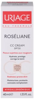 Uriage Roséliane CC Creme für empfindliche Haut mit der Neigung zum Erröten
