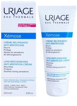 Uriage Xémose ліпідовідновлюючий заспокоюючий крем для дуже сухої та чутливої, атопічної шкіри