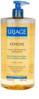 Uriage Xémose óleo de limpeza apaziguador para rosto e corpo