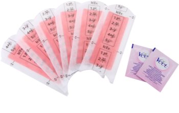 Veet Wax Strips воскові смужки для депіляції з олійкою Ши та ароматом ягід