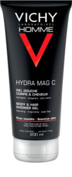 Vichy Homme Hydra-Mag C żel pod prysznic do ciała i włosów