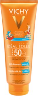 Vichy Idéal Soleil Capital leite de proteção para o rosto e corpo das crianças SPF 50