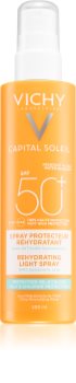 Vichy Capital Soleil Beach Protect multi protekční sprej proti dehydrataci pokožky SPF 50+