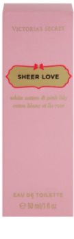 Victoria's Secret Sheer Love White Cotton & Pink Lily eau de toilette pentru femei 30 ml