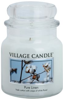 Village Candle Pure Linen vonná svíčka 397 g střední
