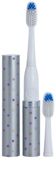 Violife Slim Sonic Silver Dots escova de dentes sónica elétrica com cabeça de reposição