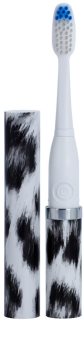 Violife Slim Sonic White Leopard bateriový sonický kartáček s náhradní hlavicí