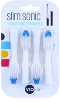 Violife Slim Sonic cabeças de substituição para escova de dentes com bateria sónica