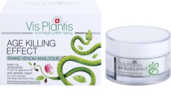 Vis Plantis Age Killing Effect crema de noche antiarrugas con veneno de serpiente