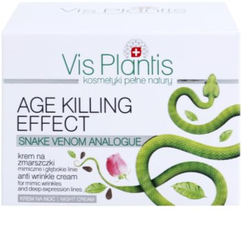Vis Plantis Age Killing Effect crema de noche antiarrugas con veneno de serpiente