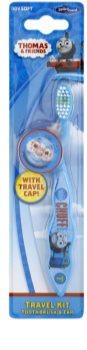 VitalCare Thomas & Friends escova de viagem para crianças com tampa soft