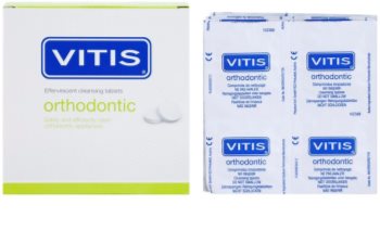 Vitis Orthodontic Reinigungstabletten für lose Zahnspangen und Zahnprothesen