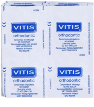 Vitis Orthodontic Reinigungstabletten für lose Zahnspangen und Zahnprothesen