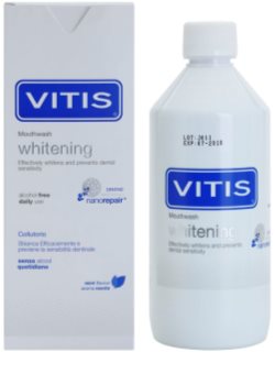 Vitis Whitening Mundwasser mit bleichender Wirkung für empfindliche Zähne