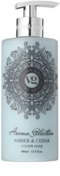 Vivian Gray Aroma Selection Amber & Cedar кремове рідке мило