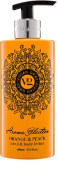 Vivian Gray Aroma Selection Orange & Peach Lapte de mâini și de corp