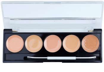 W7 Cosmetics Camouflage Kit paleta korektorů se zrcátkem a aplikátorem